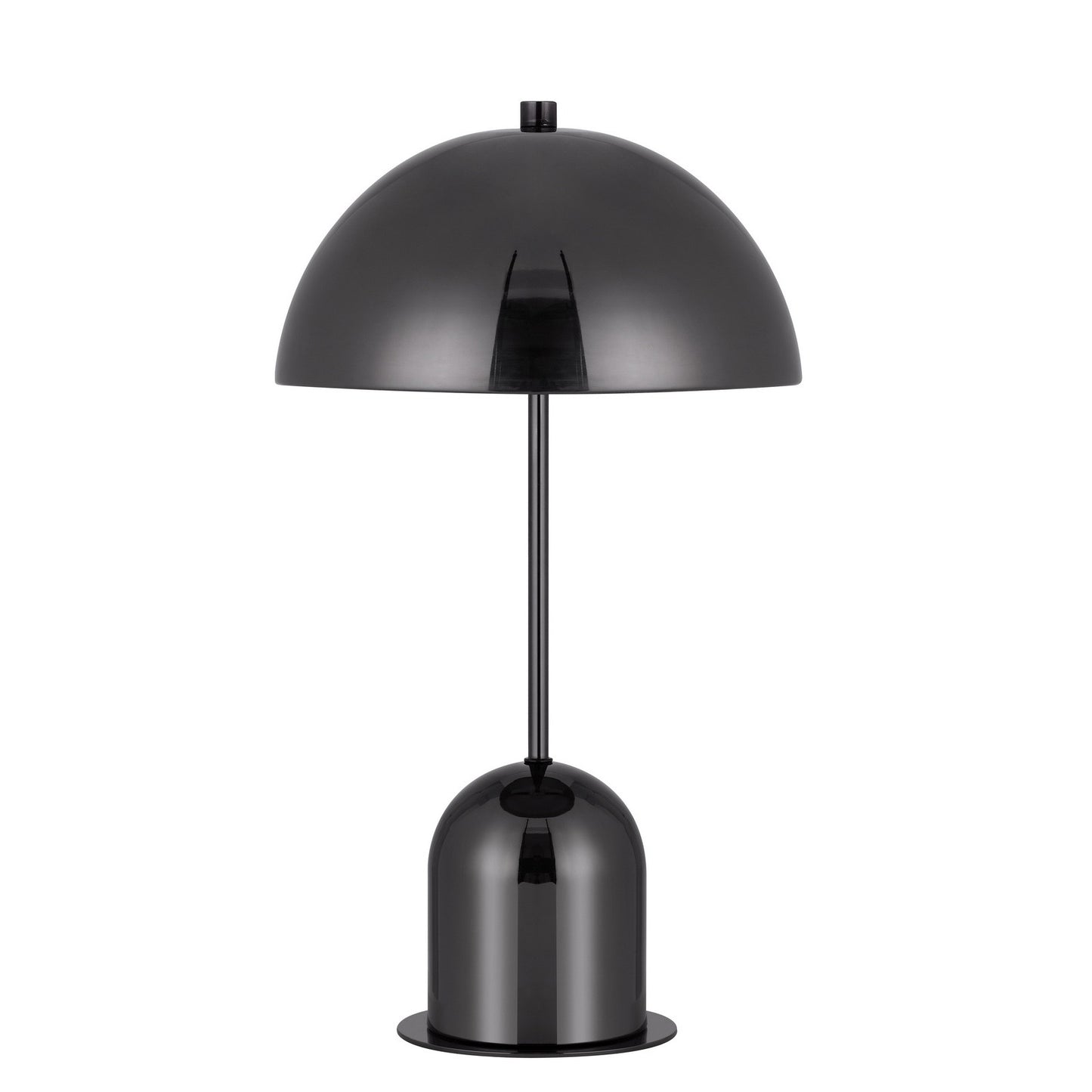 Gunmetal Dark Gray Desk Lamp w/ Half Dome Shade