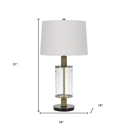 Clear Table Lamp w/ Shade