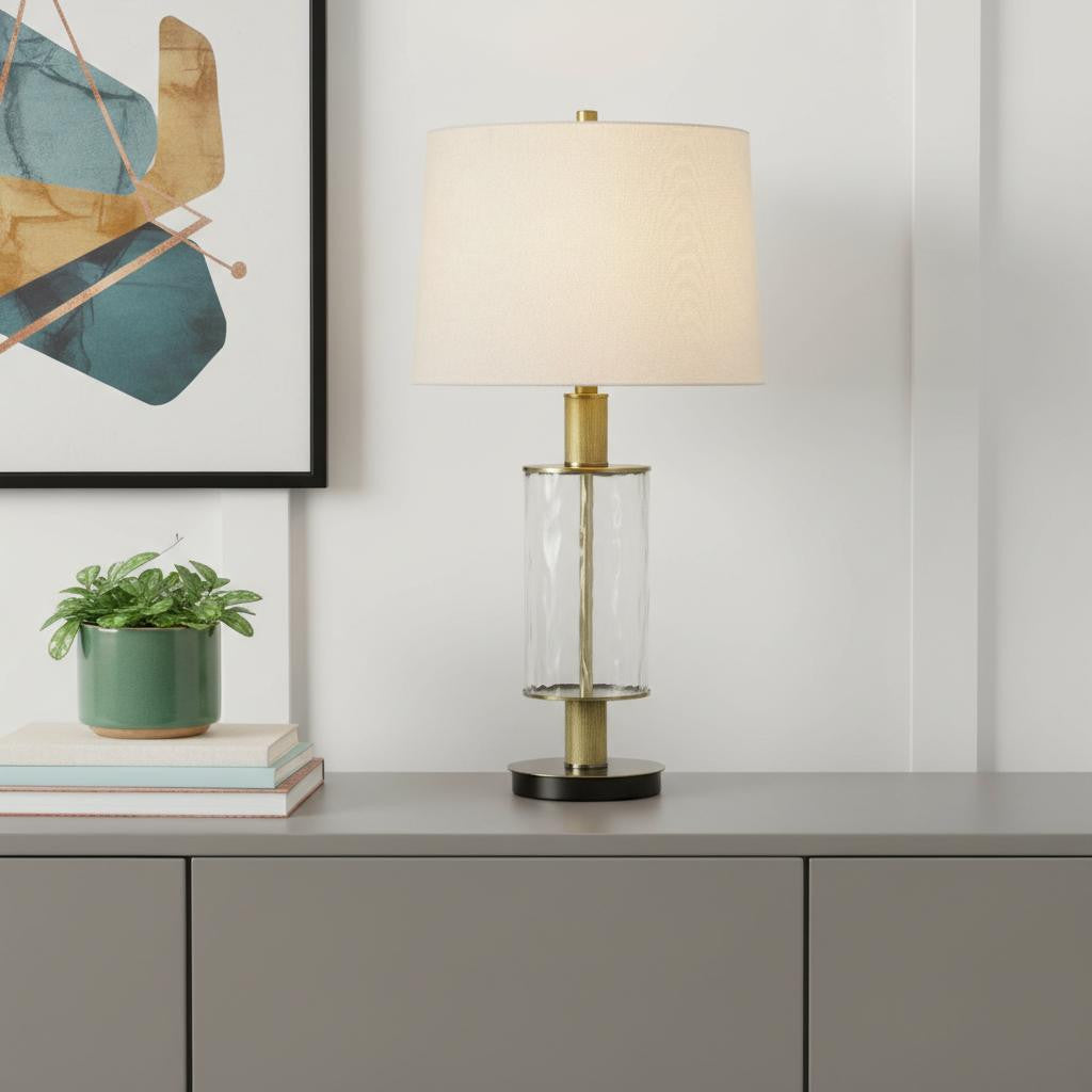 Clear Table Lamp w/ Shade