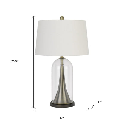 Clear Table Lamp w/ Shade