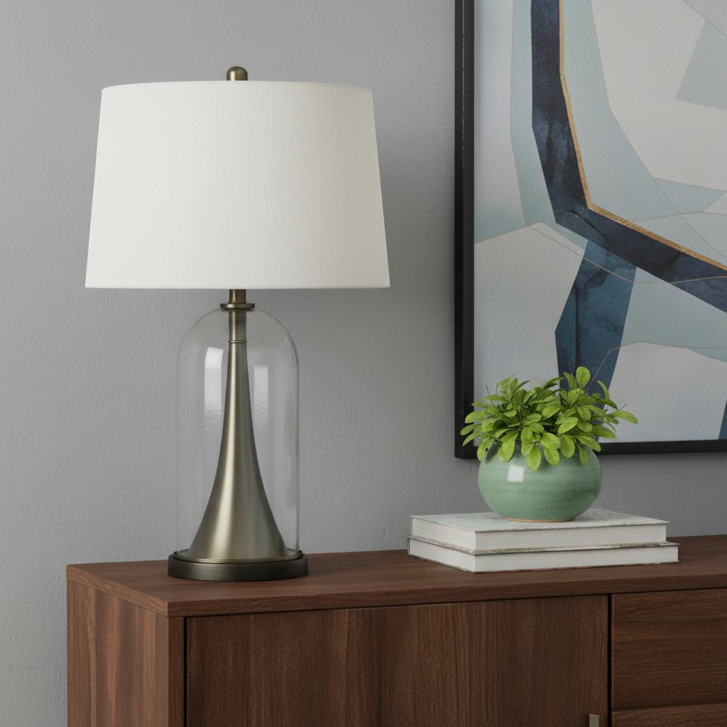Clear Table Lamp w/ Shade