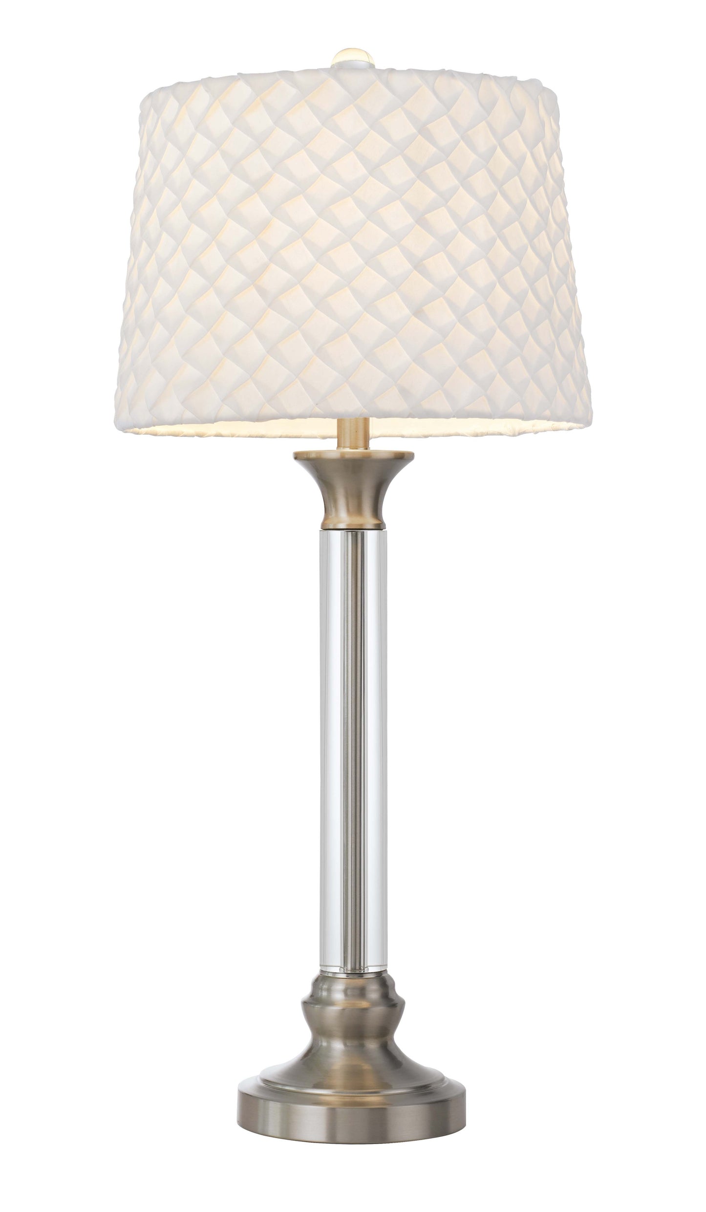 Nickel Table Lamp w/ Shade