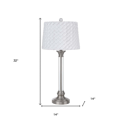 Nickel Table Lamp w/ Shade