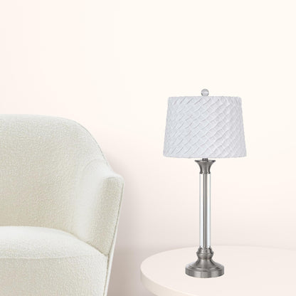 Nickel Table Lamp w/ Shade