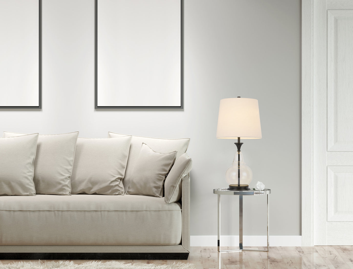 Clear Table Lamp w/ Shade