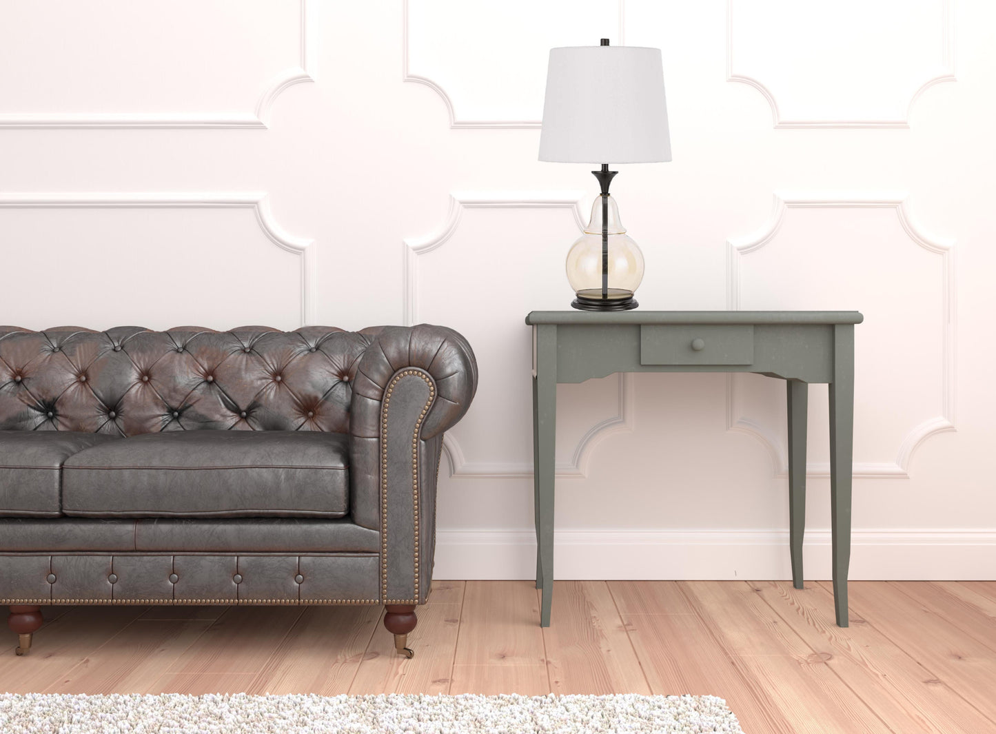 Clear Table Lamp w/ Shade