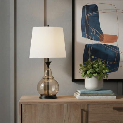 Clear Table Lamp w/ Shade