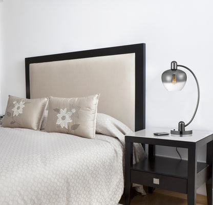 GunTable Lamp w/ Silver Metallic Shade