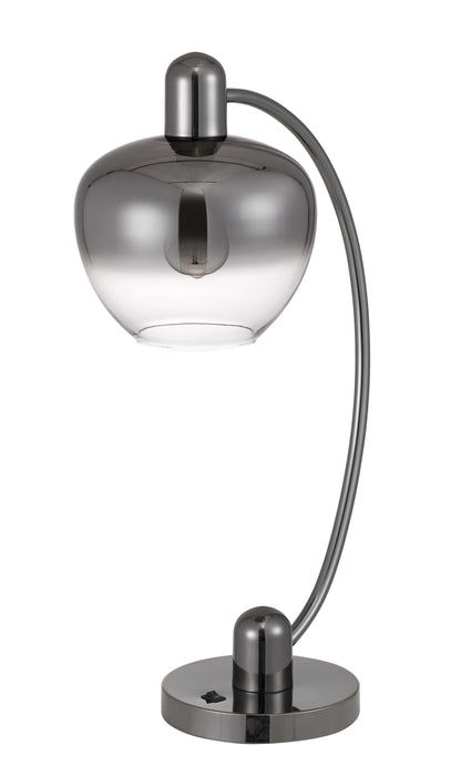 GunTable Lamp w/ Silver Metallic Shade
