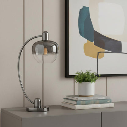GunTable Lamp w/ Silver Metallic Shade