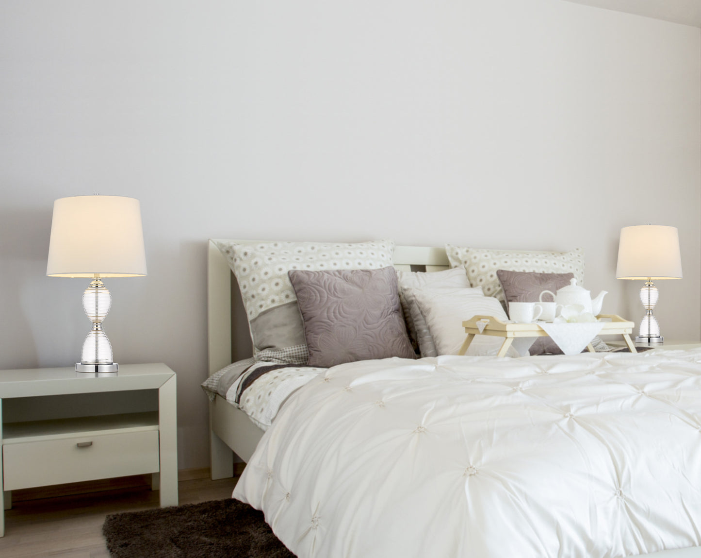 Clear Table Lamp w/ Shade