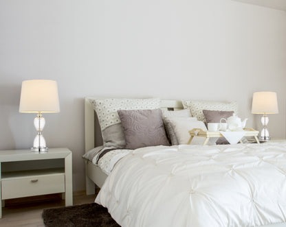Clear Table Lamp w/ Shade