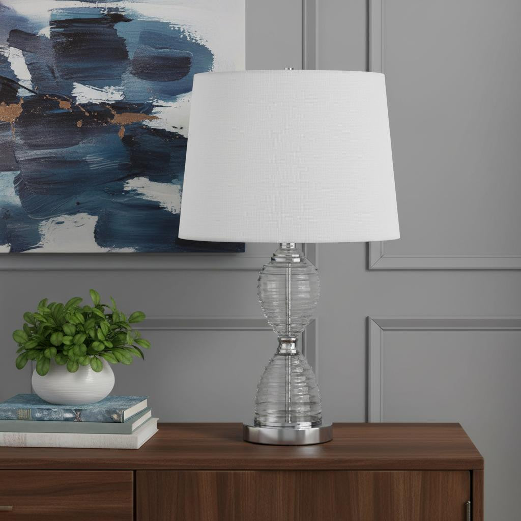 Clear Table Lamp w/ Shade