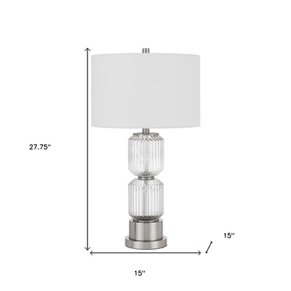 Nickel Table Lamp w/ Shade