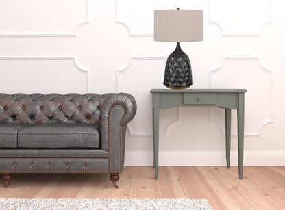 Gray Table Lamp w/ Shade