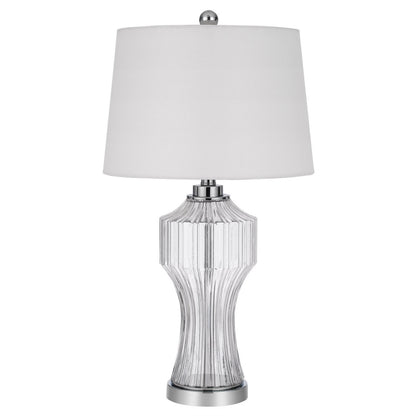 Clear Glass Table Lamp w/ Shade