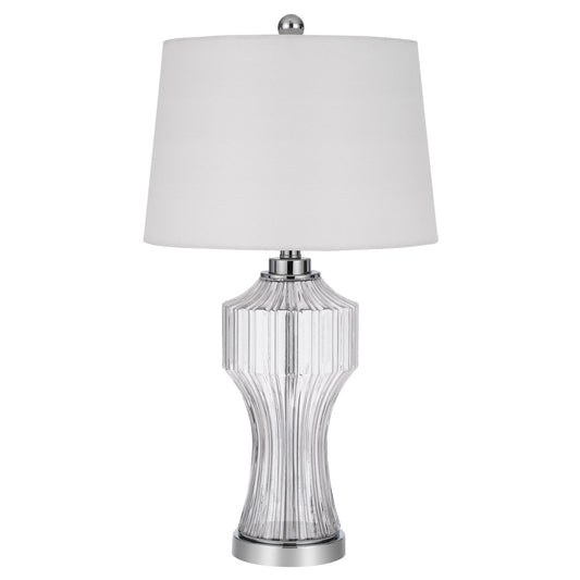 Clear Glass Table Lamp w/ Shade