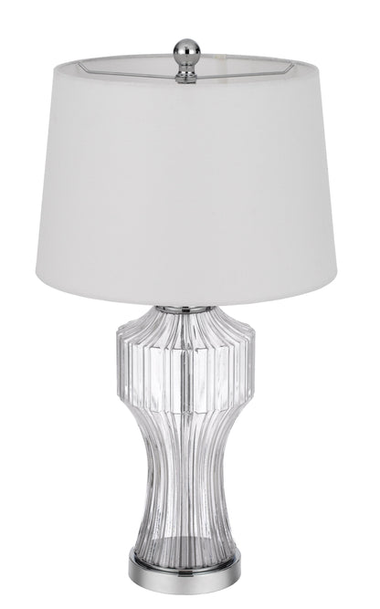 Clear Glass Table Lamp w/ Shade