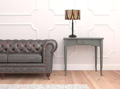 Bronze Two Light Table Lamp w/ Shade