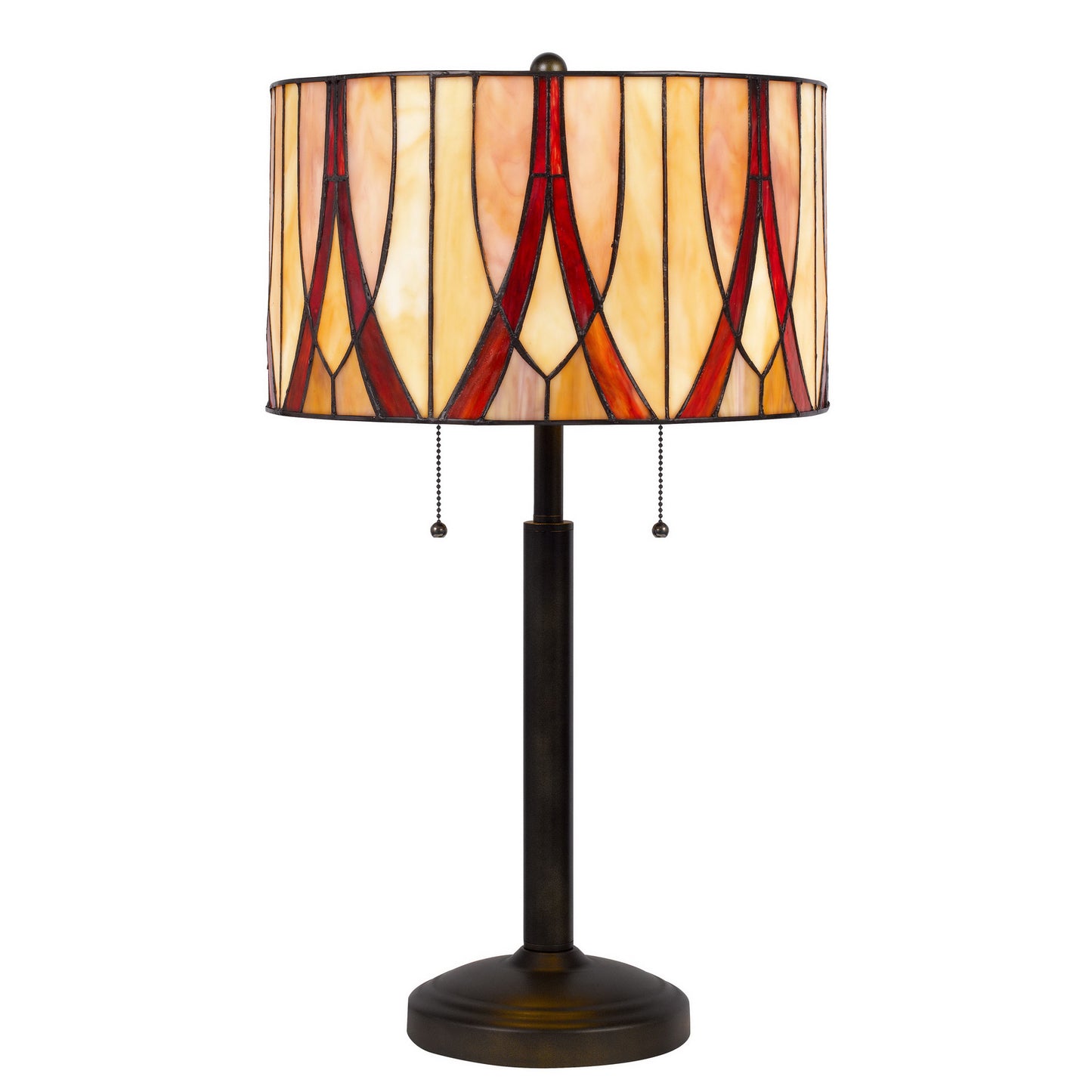 Bronze Two Light Table Lamp w/ Shade
