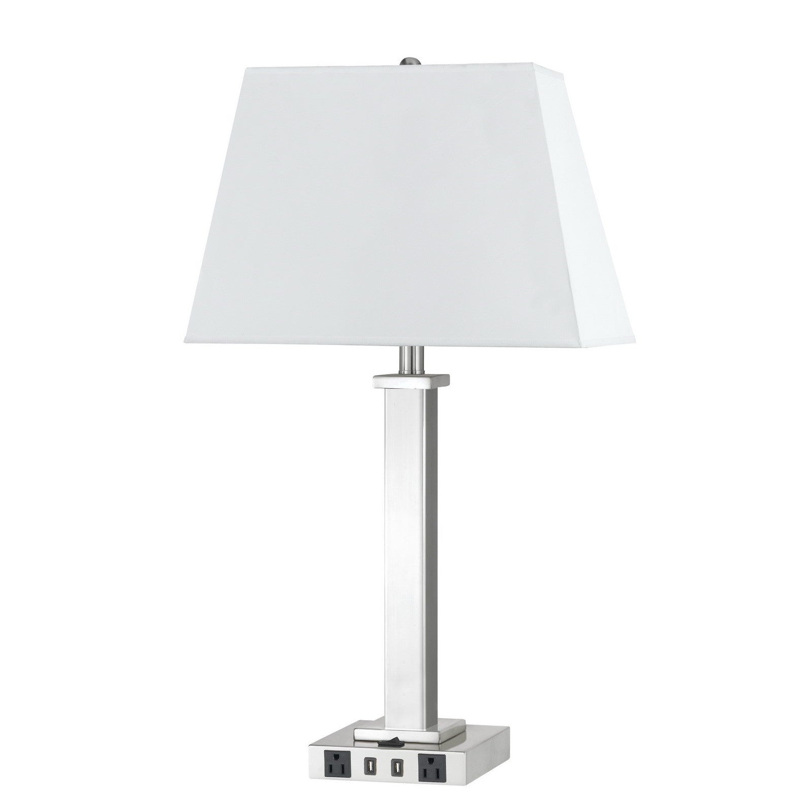 Nickel Table Lamp w/ Shade