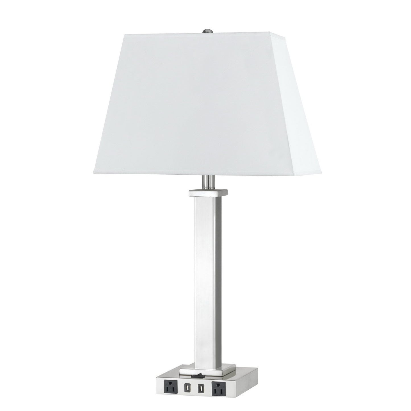 Nickel Table Lamp w/ Shade