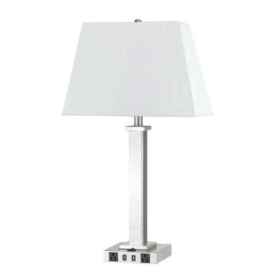 Nickel Table Lamp w/ Shade