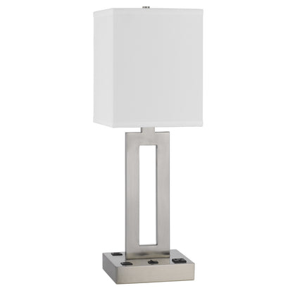 Nickel Desk Table Lamp w/ Shade