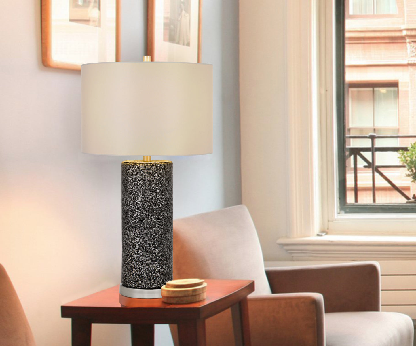 Black Table Lamp w/ Shade