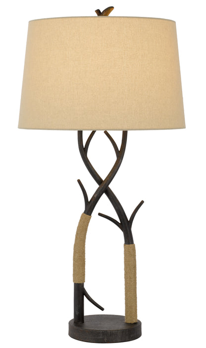 Charcoal Table Lamp w/ Shade