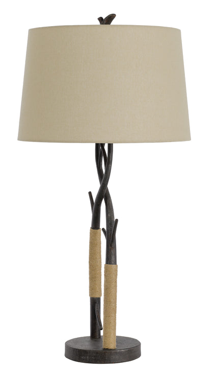 Charcoal Table Lamp w/ Shade