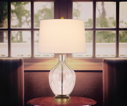 Clear Table Lamp w/ Off Shade