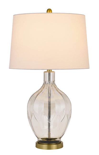 Clear Table Lamp w/ Off Shade