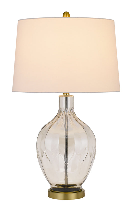 Clear Table Lamp w/ Off Shade