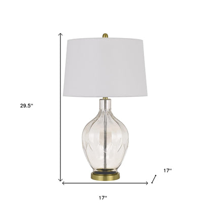 Clear Table Lamp w/ Off Shade