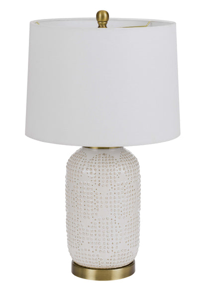 Ivory Table Lamp w/ Shade