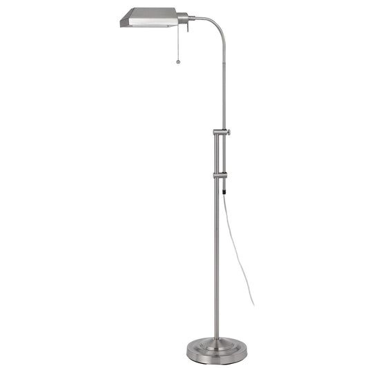 Nickel Adjustable Floor Lamp w/ Shade