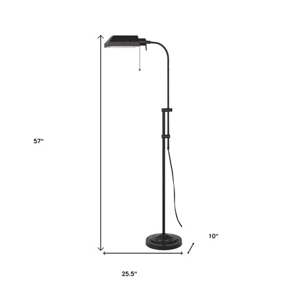 Bronze Adjustable Floor Lamp w/ Shade