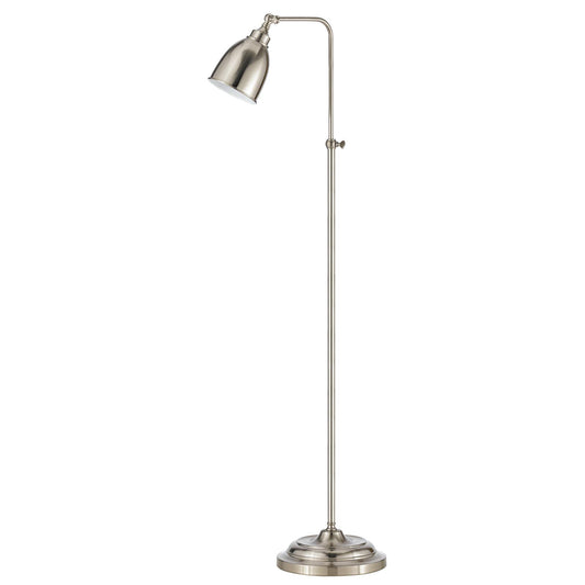Nickel Adjustable Floor Lamp w/ Shade