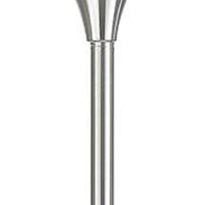 Nickel Torchiere Floor Lamp w/ Shade