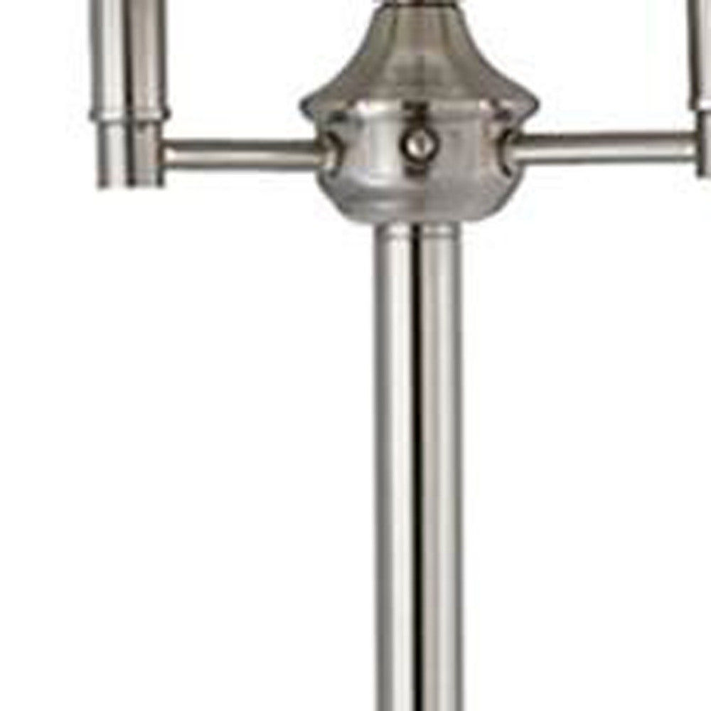 Nickel 4-Light Floor Lamp w/ Shade