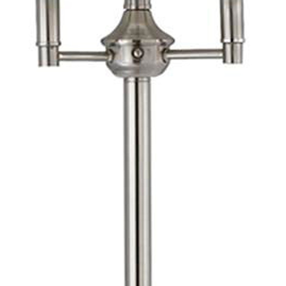 Nickel 4-Light Floor Lamp w/ Shade
