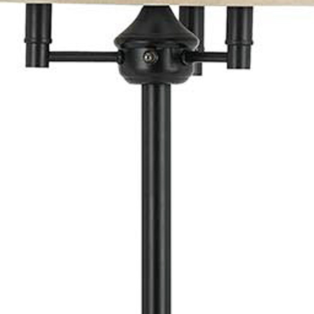 Bronze 4-Light Floor Lamp w/ Shade