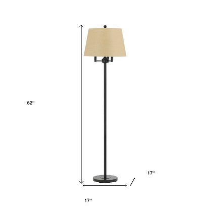 Bronze 4-Light Floor Lamp w/ Shade