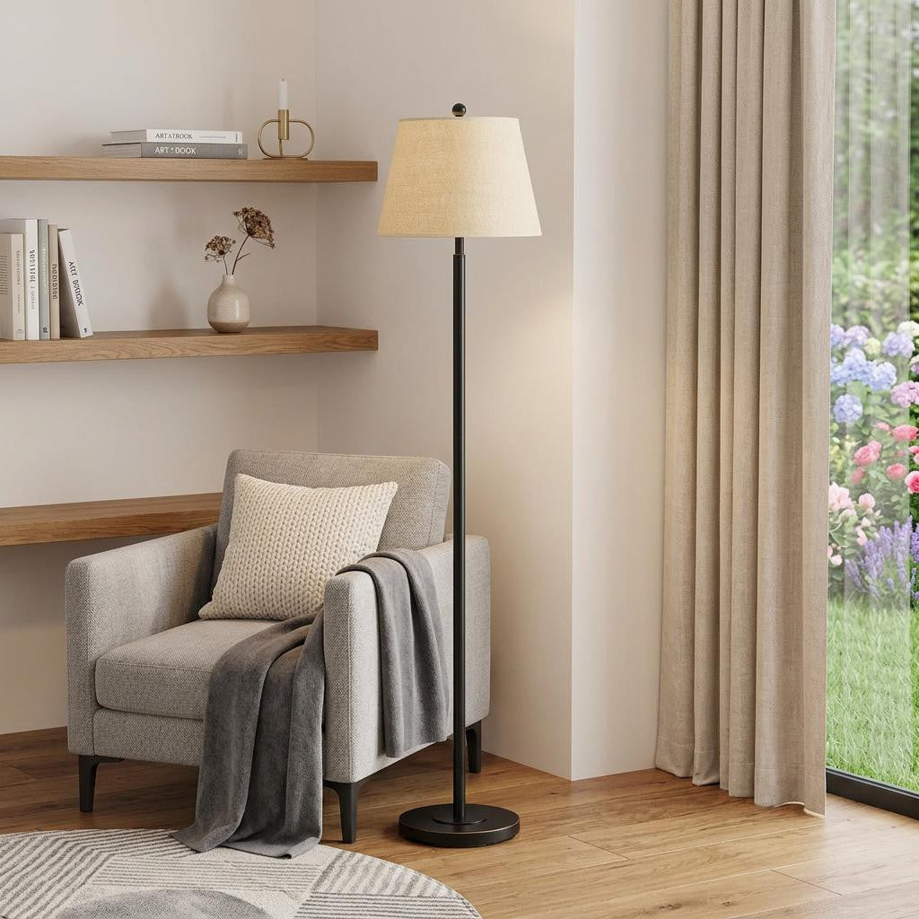 Bronze Floor Lamp w/ Shade