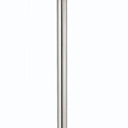 Nickel Tray Table Floor Lamp w/ Shade