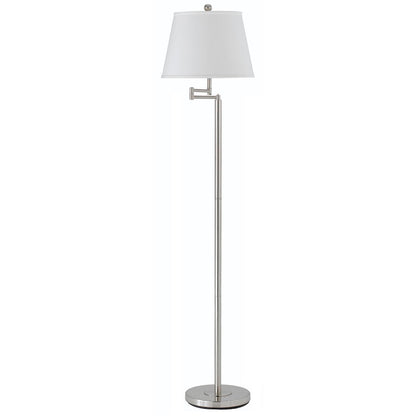 Nickel Swing Arm Floor Lamp w/ Shade