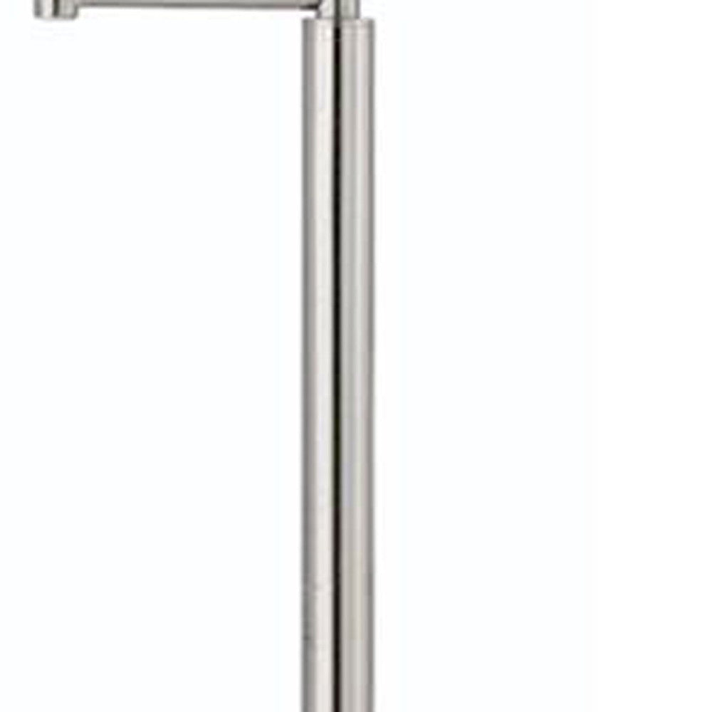Nickel Swing Arm Floor Lamp w/ Shade