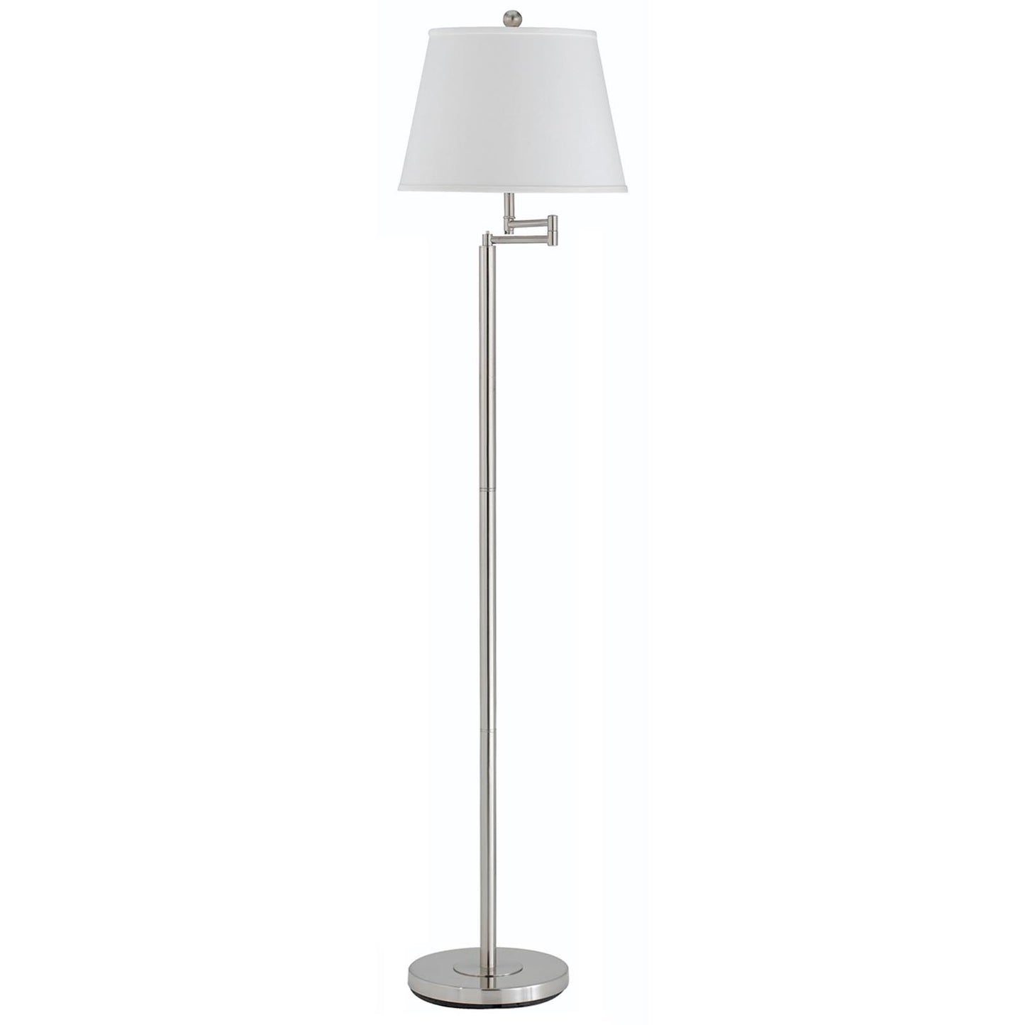 Nickel Swing Arm Floor Lamp w/ Shade