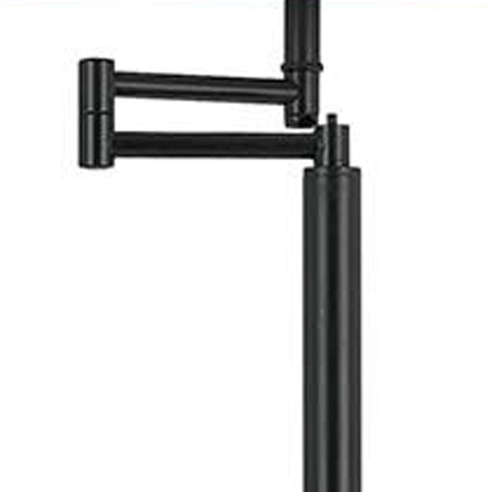 Bronze Swing Arm Floor Lamp w/ Shade